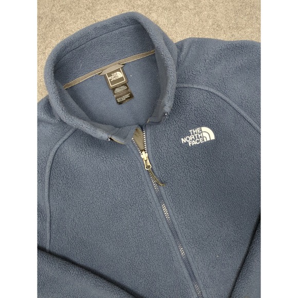 The North Face Mens Fleece Jacket Full Zip Blue M/M Medium Sweater - Picture 1 of 9